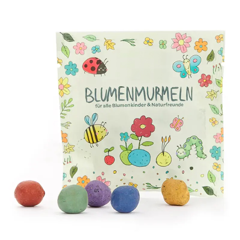 Seed bombs in sachet